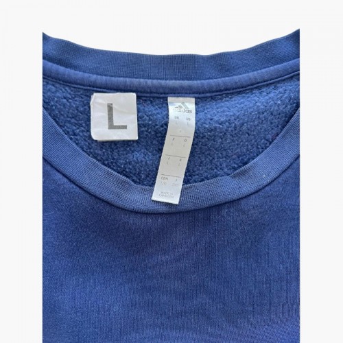 Adidas Navy Blue Crewneck Sweatshirt — Size L / Pre-Owned