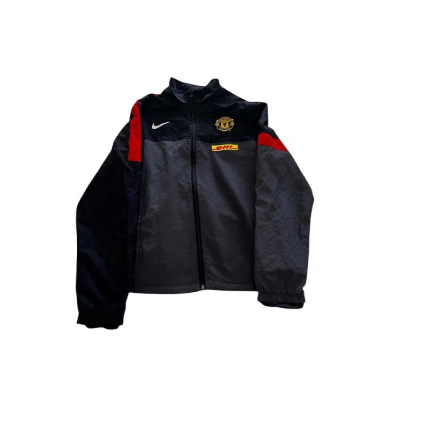 Nike Manchester United Black & Grey Training Jacket — Size L / Pre-Owned