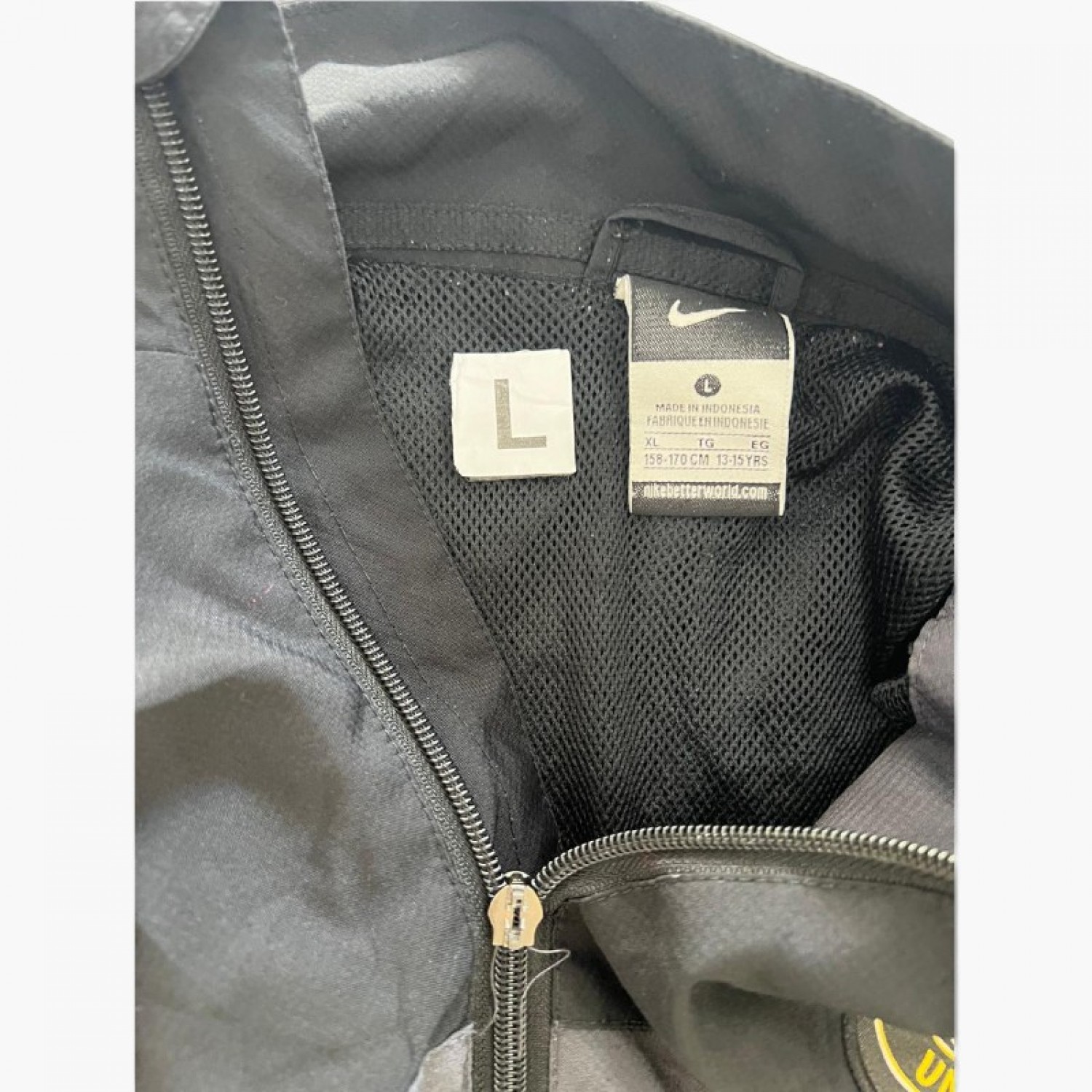 Nike Manchester United Black & Grey Training Jacket — Size L / Pre-Owned