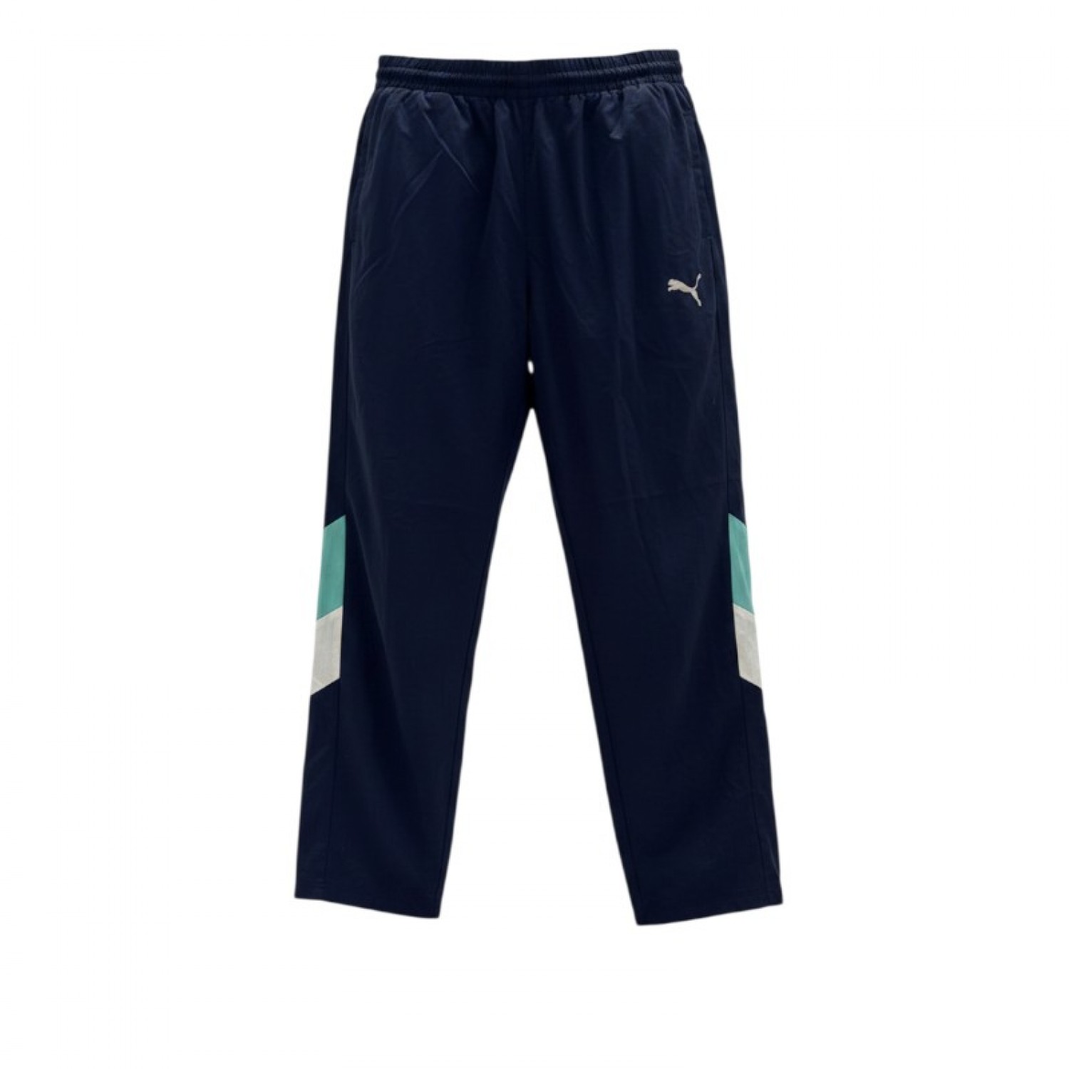 Puma Σκούρο Μπλε Αθλητικό Παντελόνι με Color Block Λεπτομέρειες – Μέγεθος L / Pre-Owned