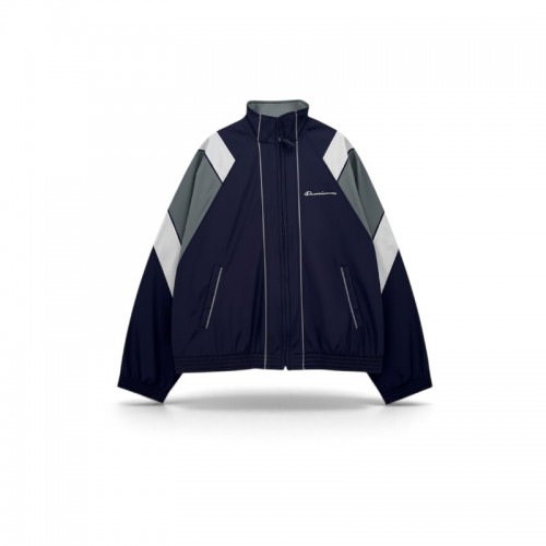 Champion Σκούρο Μπλε Αθλητική Ζακέτα Colorblock – Μέγεθος L / Pre-Owned