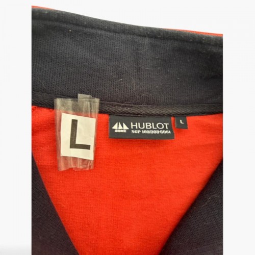 Hublot Κόκκινο Φούτερ Half-Zip με Ψηλό Γιακά – Μέγεθος L / Pre-Owned