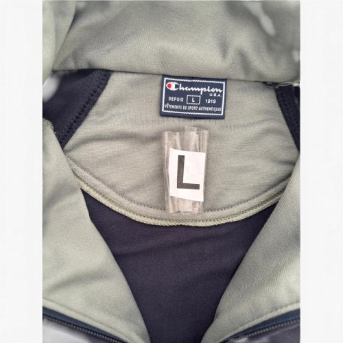 Champion Σκούρο Μπλε Αθλητική Ζακέτα Colorblock – Μέγεθος L / Pre-Owned