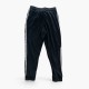 Adidas Originals Μαύρο Φλις Cargo Jogger Παντελόνι με Λευκές Ρίγες – Μέγεθος L / Pre-Owned