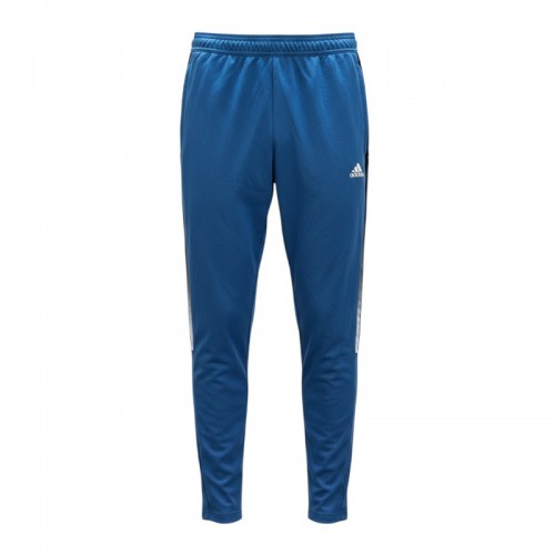 Adidas Μπλε Slim Αθλητικό Παντελόνι με Ασημί Πλαϊνά Πάνελ – Μέγεθος M / Pre-Owned