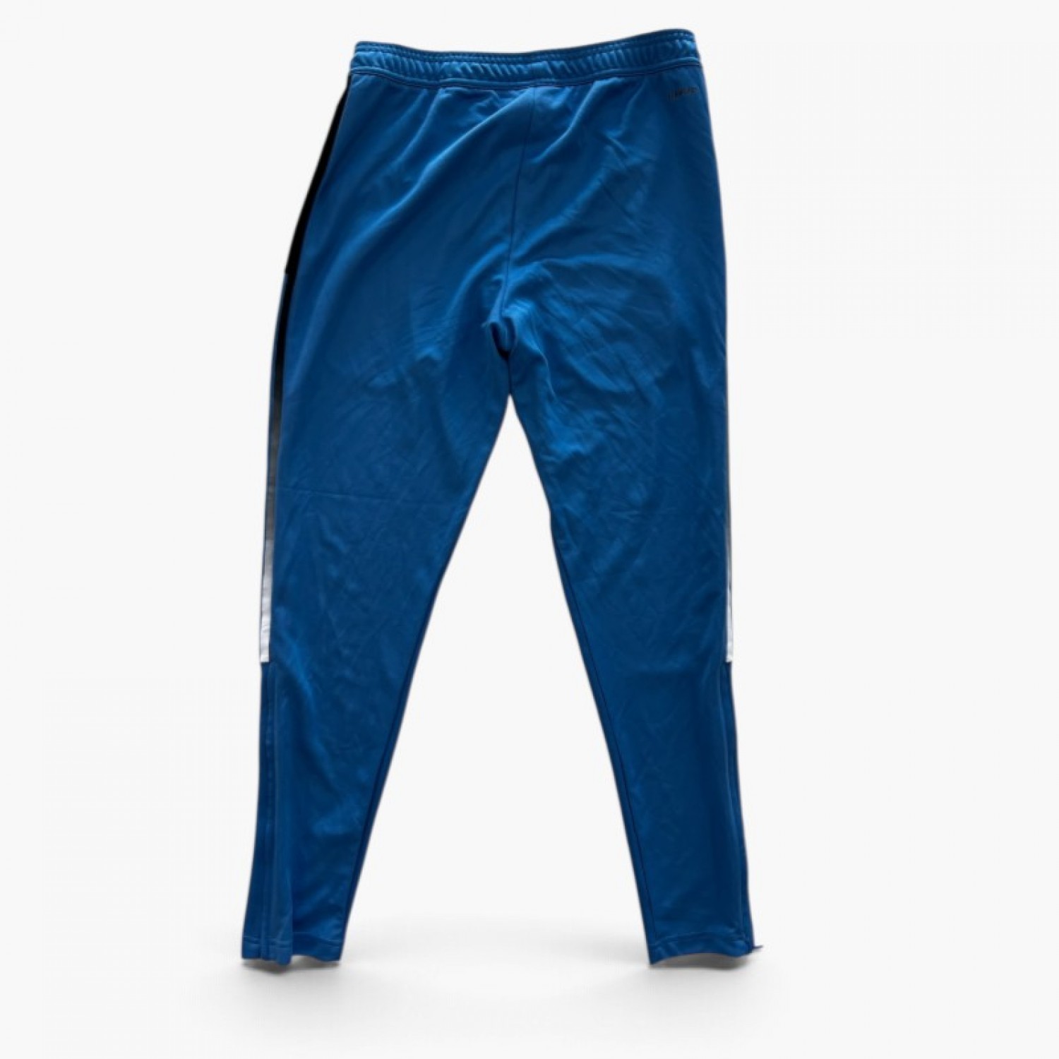 Adidas Μπλε Slim Αθλητικό Παντελόνι με Ασημί Πλαϊνά Πάνελ – Μέγεθος M / Pre-Owned