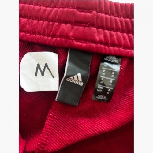 Adidas Μπορντό Slim Αθλητικό Παντελόνι με Μαύρες Λεπτομέρειες – Μέγεθος M / Pre-Owned