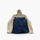 The North Face Beige & Navy Hooded Colour-Block Jacket — Size M / Pre-Owned