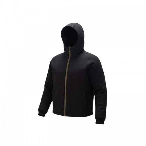 Refrigue Black Hooded Full-Zip Jacket — Size M / Pre-Owned