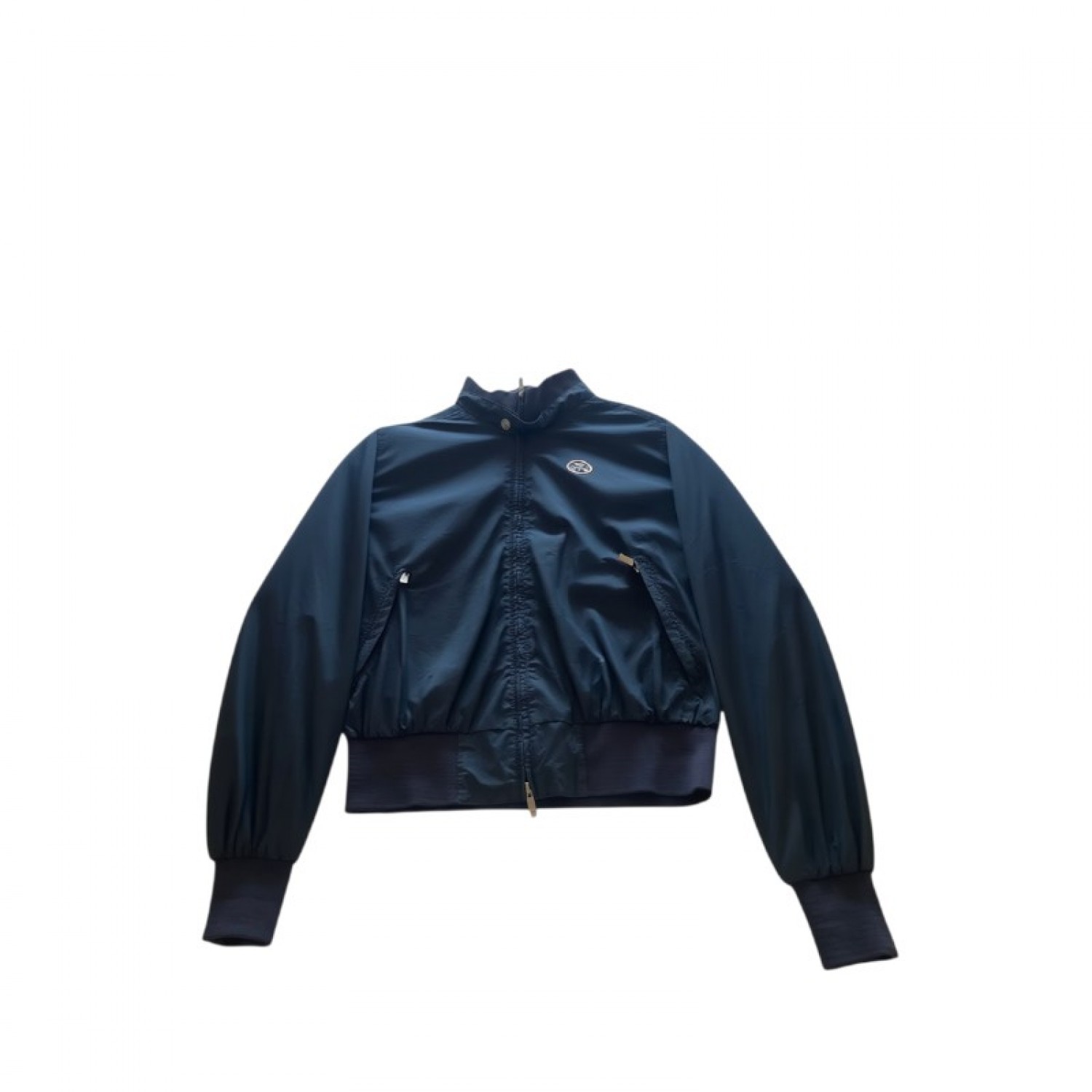 North Sails Women’s Navy Cropped Bomber Jacket — Size L / Pre-Owned