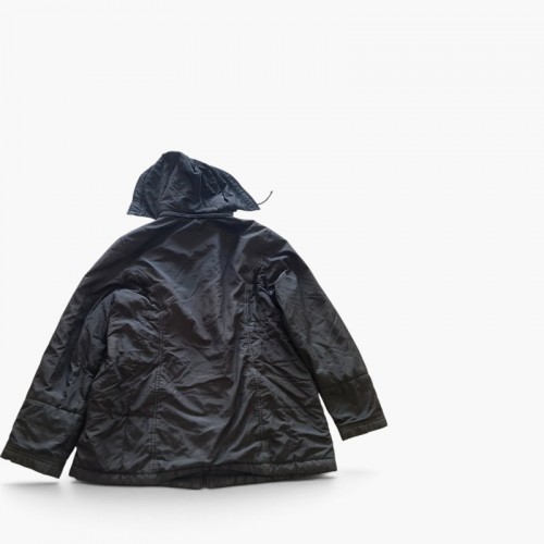 Fay Black Hooded Utility Parka Jacket — Size L / Pre-Owned