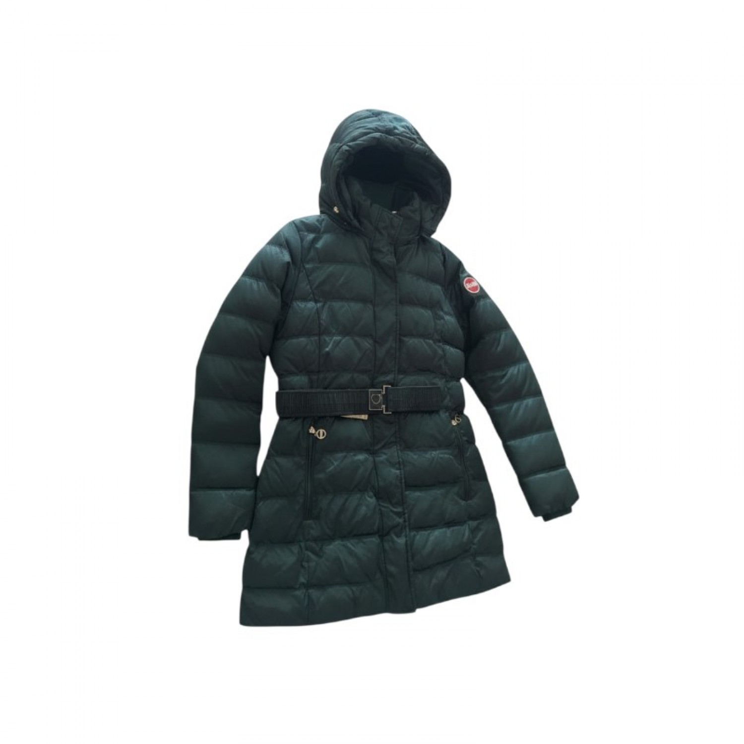 Colmar Originals Women’s Dark Green Belted Long Puffer Coat — Size M / Pre-Owned