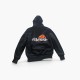 Black Full-Zip Hooded Sweatshirt — Size M / Pre-Owned