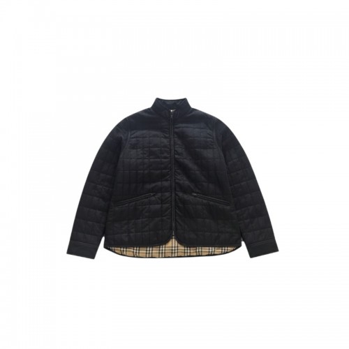 Boat Company Black Quilted Jacket with Check Lining — Size S / Pre-Owned