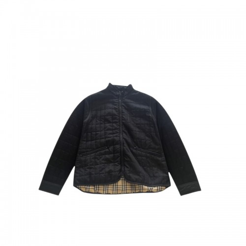 Boat Company Black Quilted Jacket with Check Lining — Size S / Pre-Owned