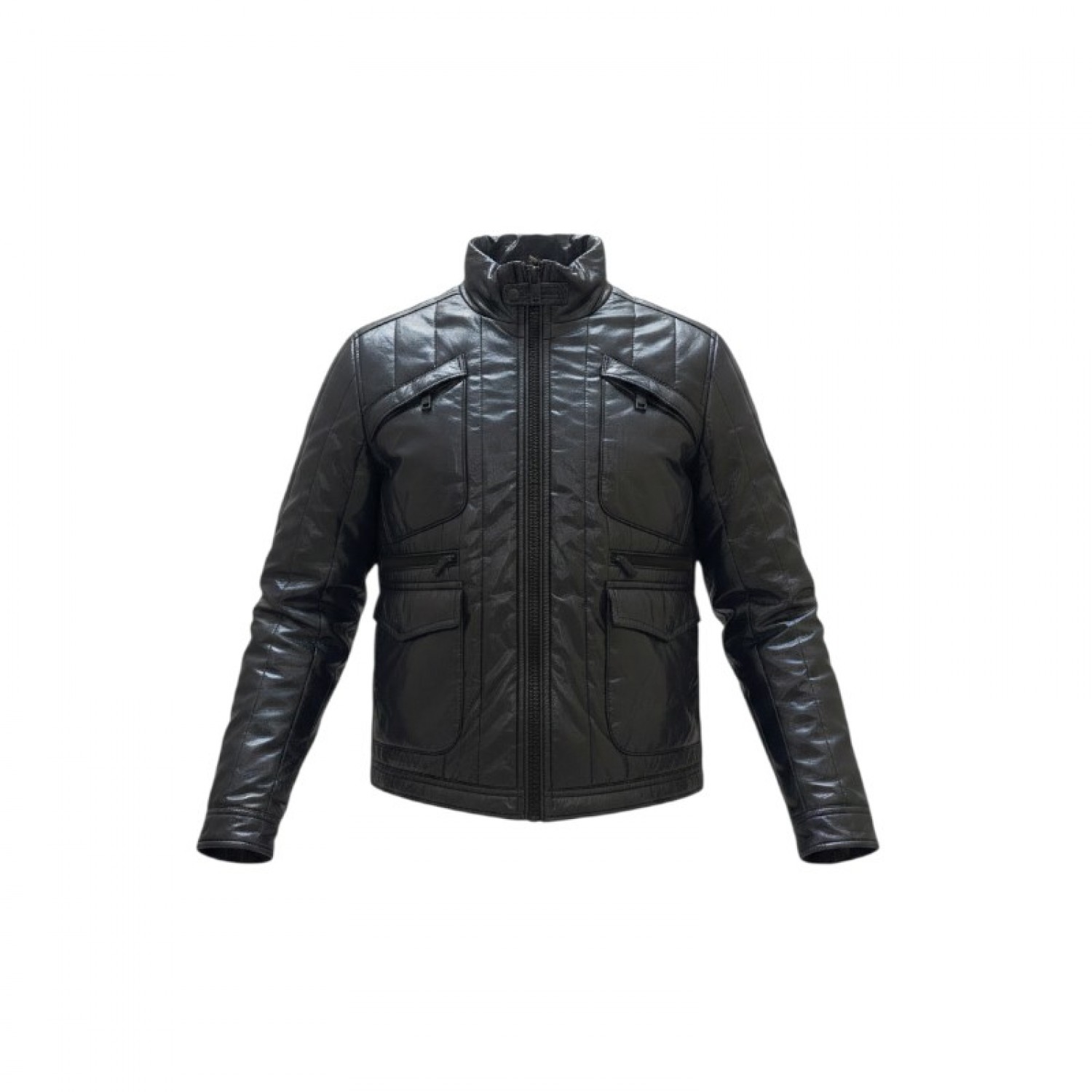 Simbols Black Multi-Pocket Padded Jacket — Size S / Pre-Owned