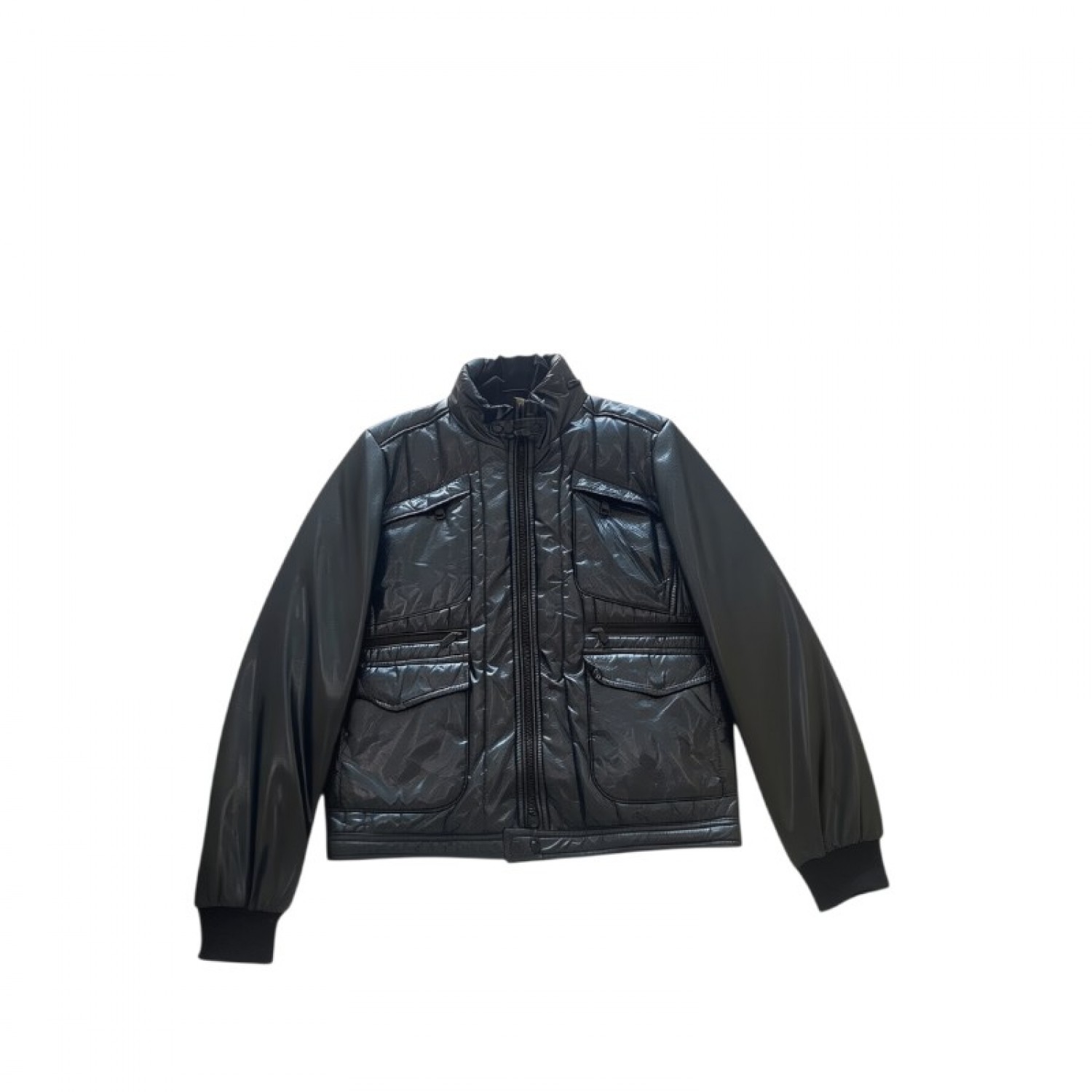 Simbols Black Multi-Pocket Padded Jacket — Size S / Pre-Owned