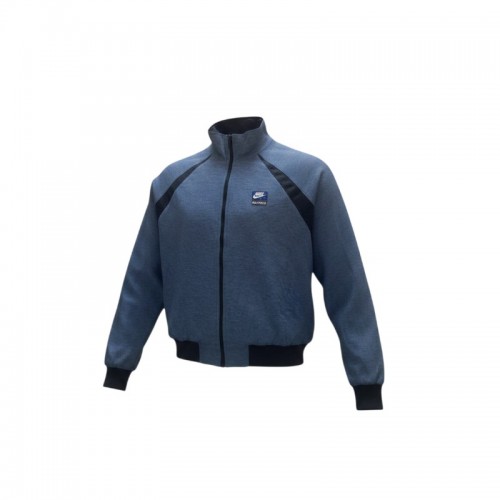 Nike Athletic Grey Full-Zip Track Jacket — Size M / Pre-Owned
