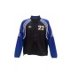 Adidas Black & Royal Blue Number 22 Track Jacket — Size M / Pre-Owned