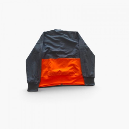 Adidas Grey & Bright Orange Full-Zip Training Jacket — Size S / Pre-Owned