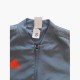 Adidas Grey & Bright Orange Full-Zip Training Jacket — Size S / Pre-Owned