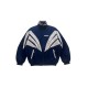 Adidas Navy & White Retro Geometric Track Jacket — Size L / Pre-Owned
