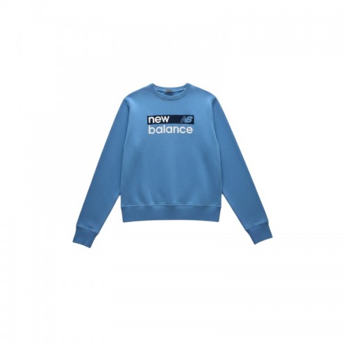 New Balance Blue Logo Crewneck Sweatshirt — Size S / Pre-Owned
