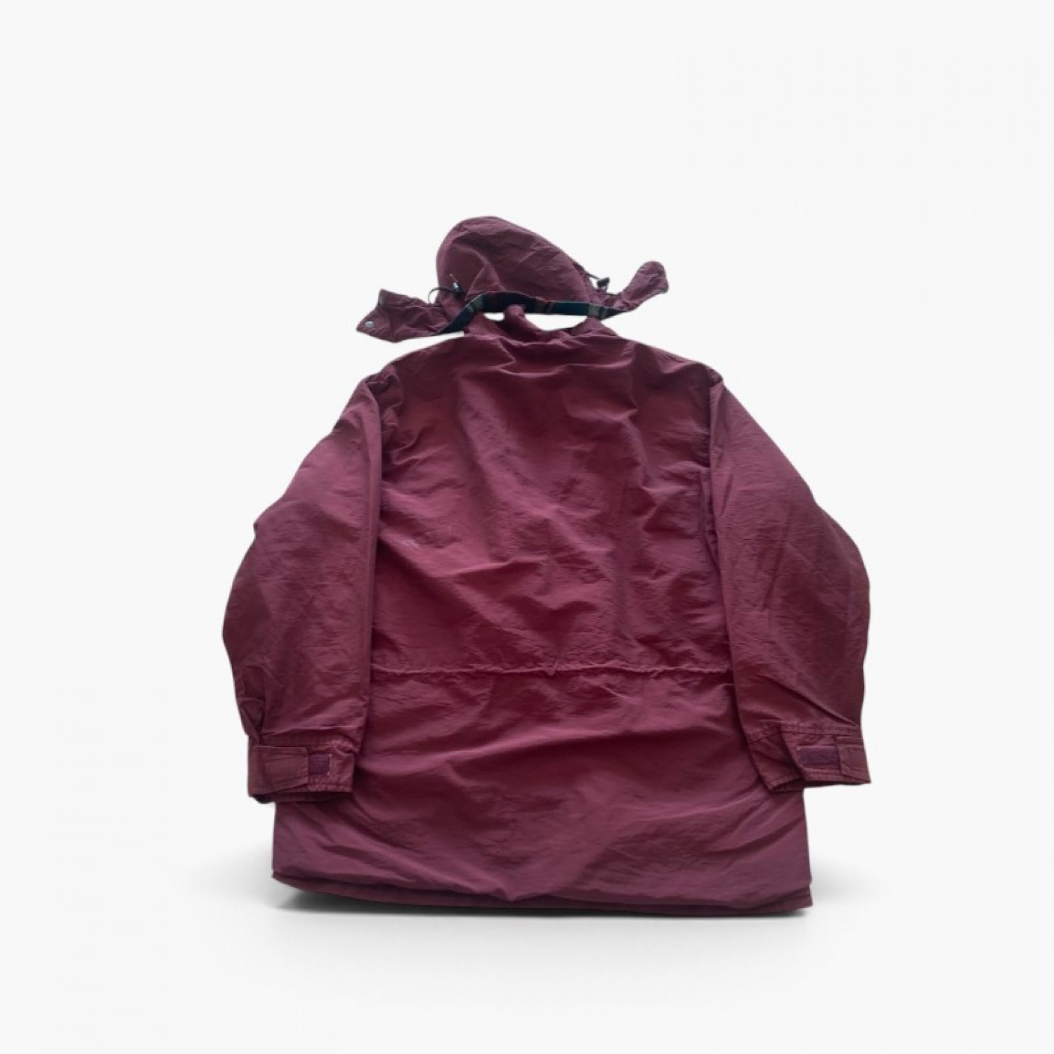Woolrich Burgundy Hooded Outdoor Jacket — Size L / Pre-Owned