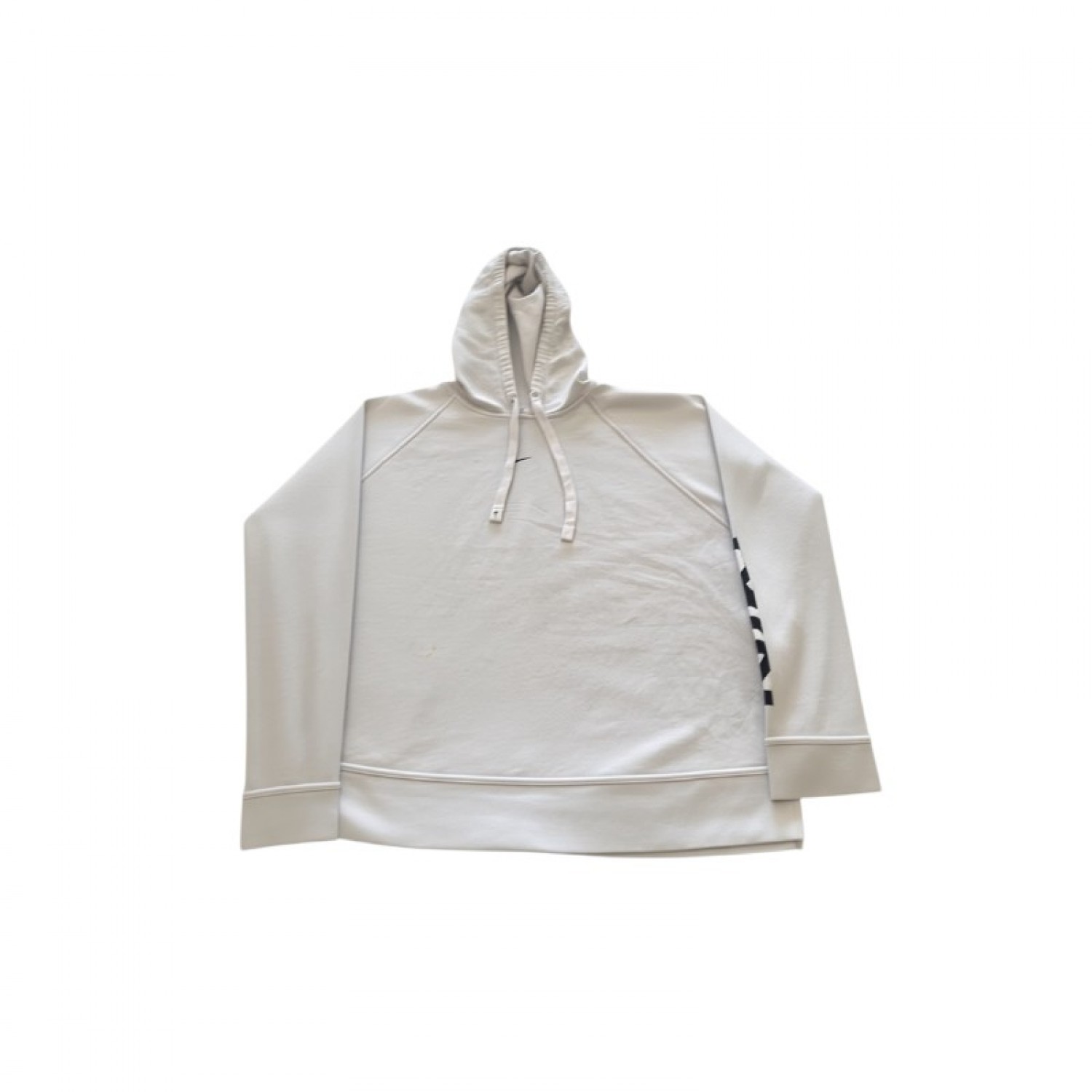 Nike Dri-FIT Off-White Pullover Hoodie — Size L / Pre-Owned