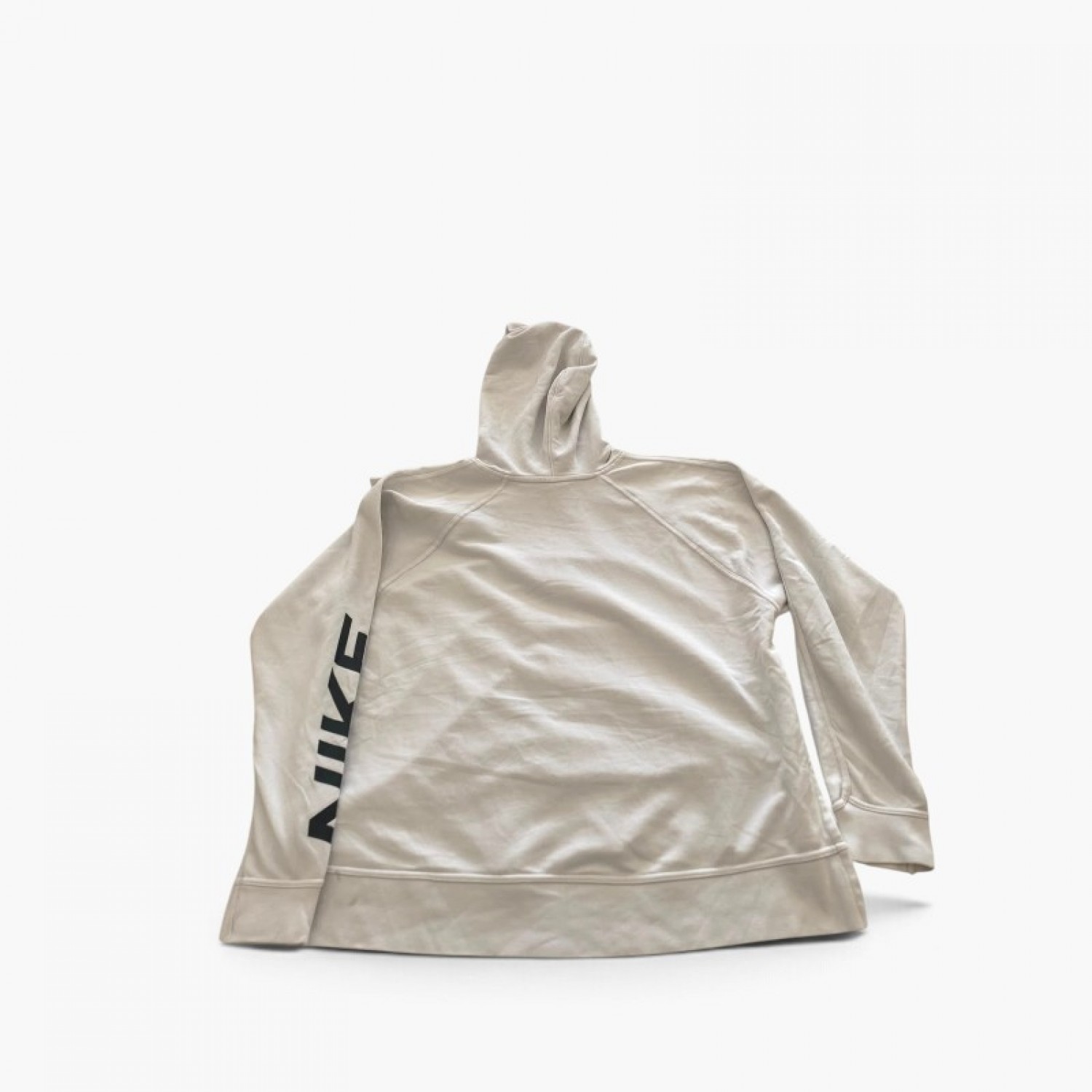 Nike Dri-FIT Off-White Pullover Hoodie — Size L / Pre-Owned