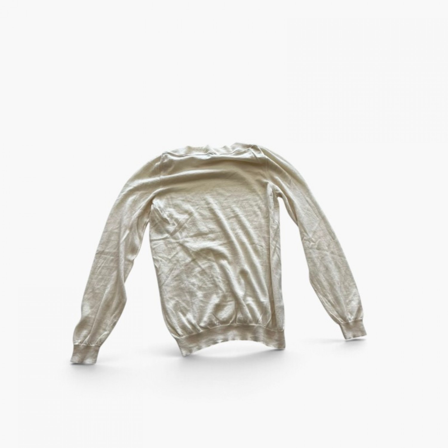 Paul & Shark Wool & Silk Cream Knit Sweater — Size S / Pre-Owned