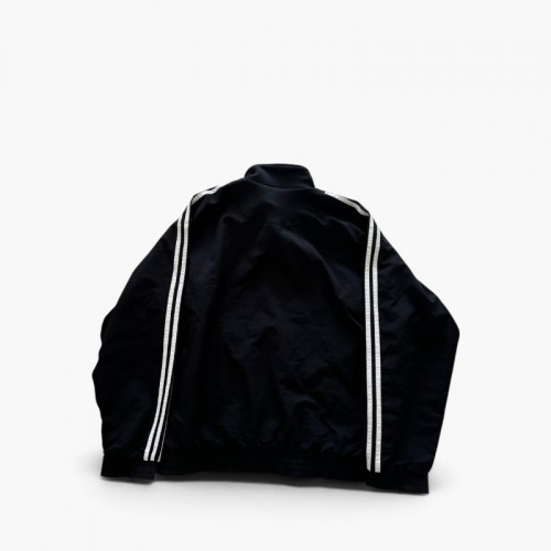 Adidas Black Full-Zip Track Jacket — Size L / Pre-Owned