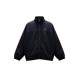 NIKE Black Windbreaker Track Jacket with Red Piping — Size L / Pre-Owned