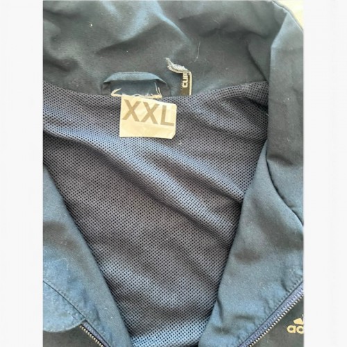 Adidas Navy & Blue 3-Stripes Track Jacket — Size XXL / Pre-Owned