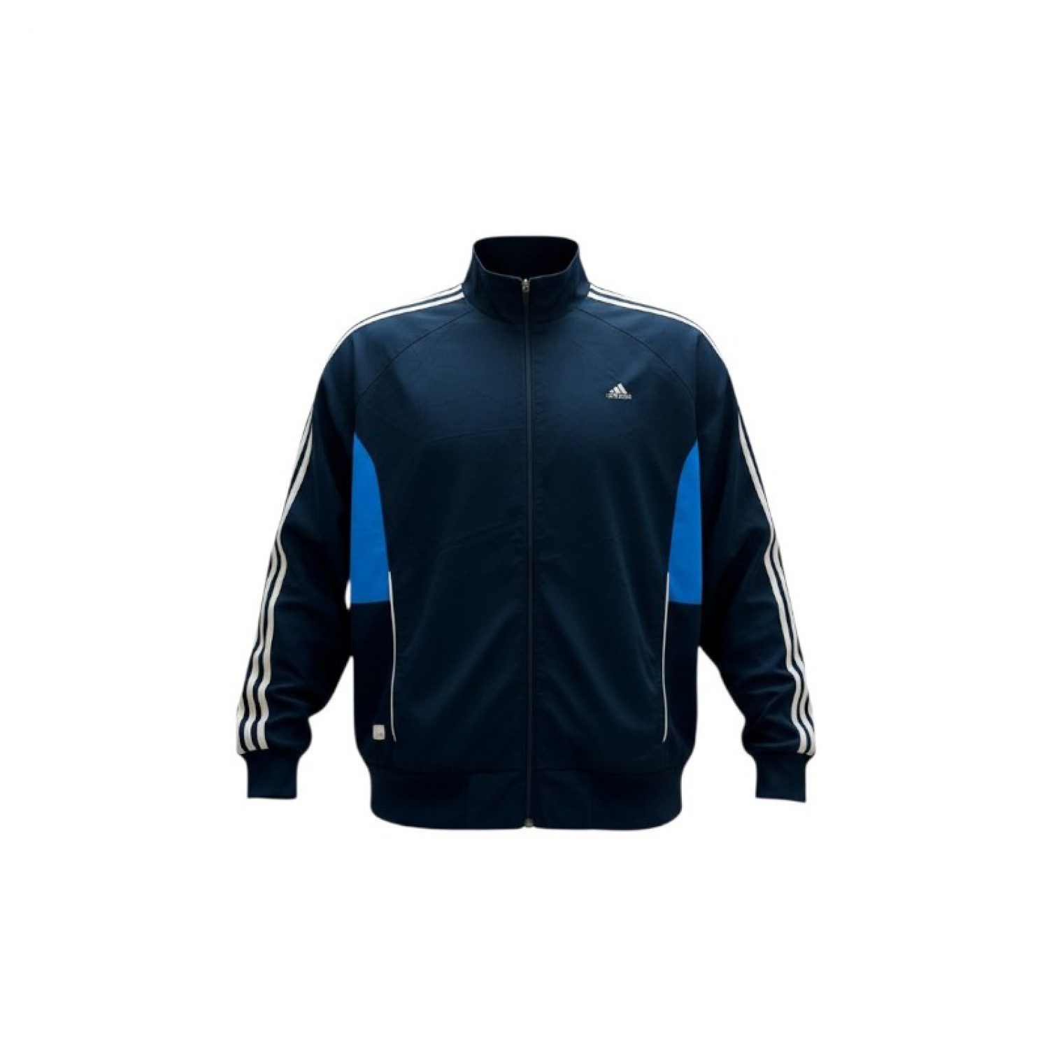 Adidas Navy & Blue 3-Stripes Track Jacket — Size XXL / Pre-Owned