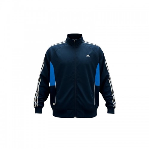 Adidas Navy & Blue 3-Stripes Track Jacket — Size XXL / Pre-Owned