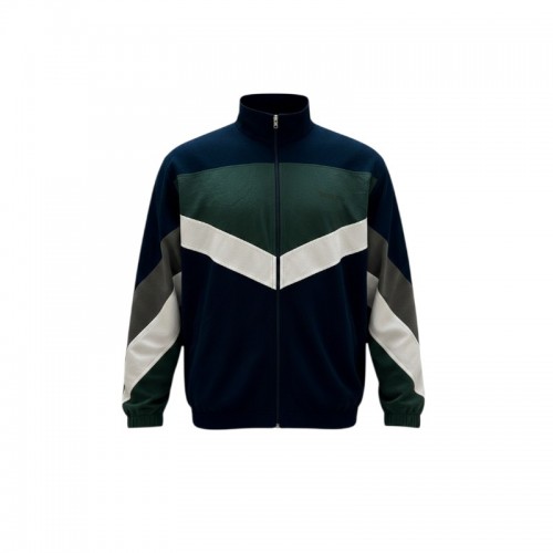 Decathlon Navy Green & White Colour-Block Track Jacket — Size XXL / Pre-Owned