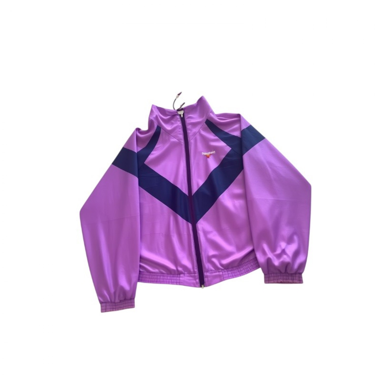 Vintage Reebok Purple Colour-Block Track Jacket — Size XL / Pre-Owned