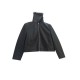 Black Faux Leather Jacket with Faux-Fur Collar / Pre-Owned