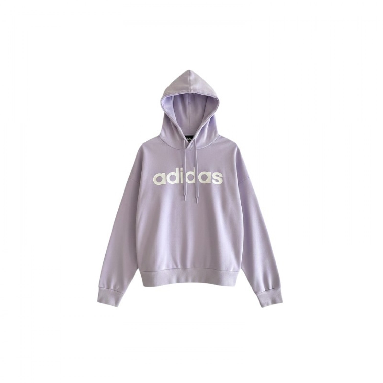 ADIDAS LINEAR LOGO LILAC HOODIE / Pre-Owned