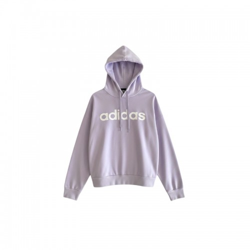 ADIDAS LINEAR LOGO LILAC HOODIE / Pre-Owned