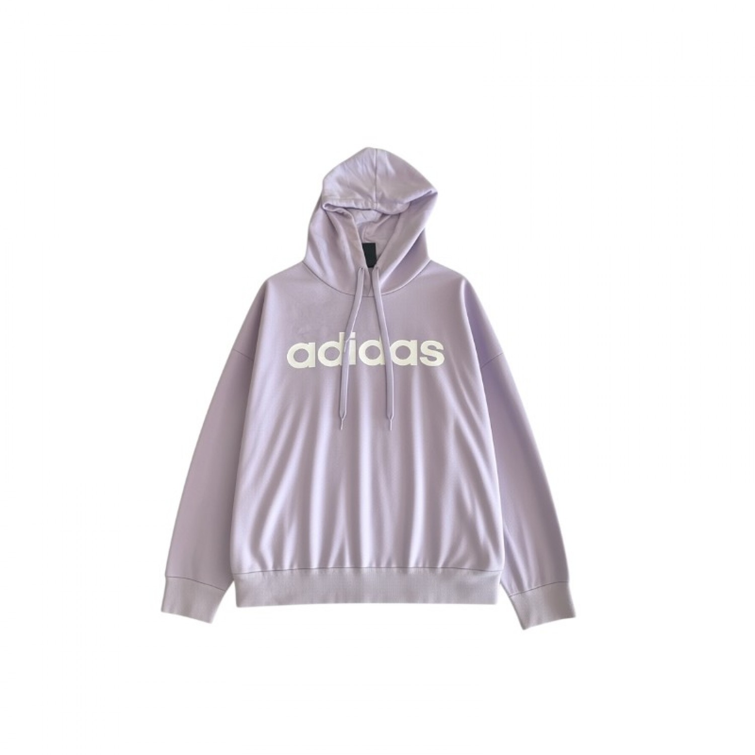 ADIDAS LINEAR LOGO LILAC HOODIE / Pre-Owned