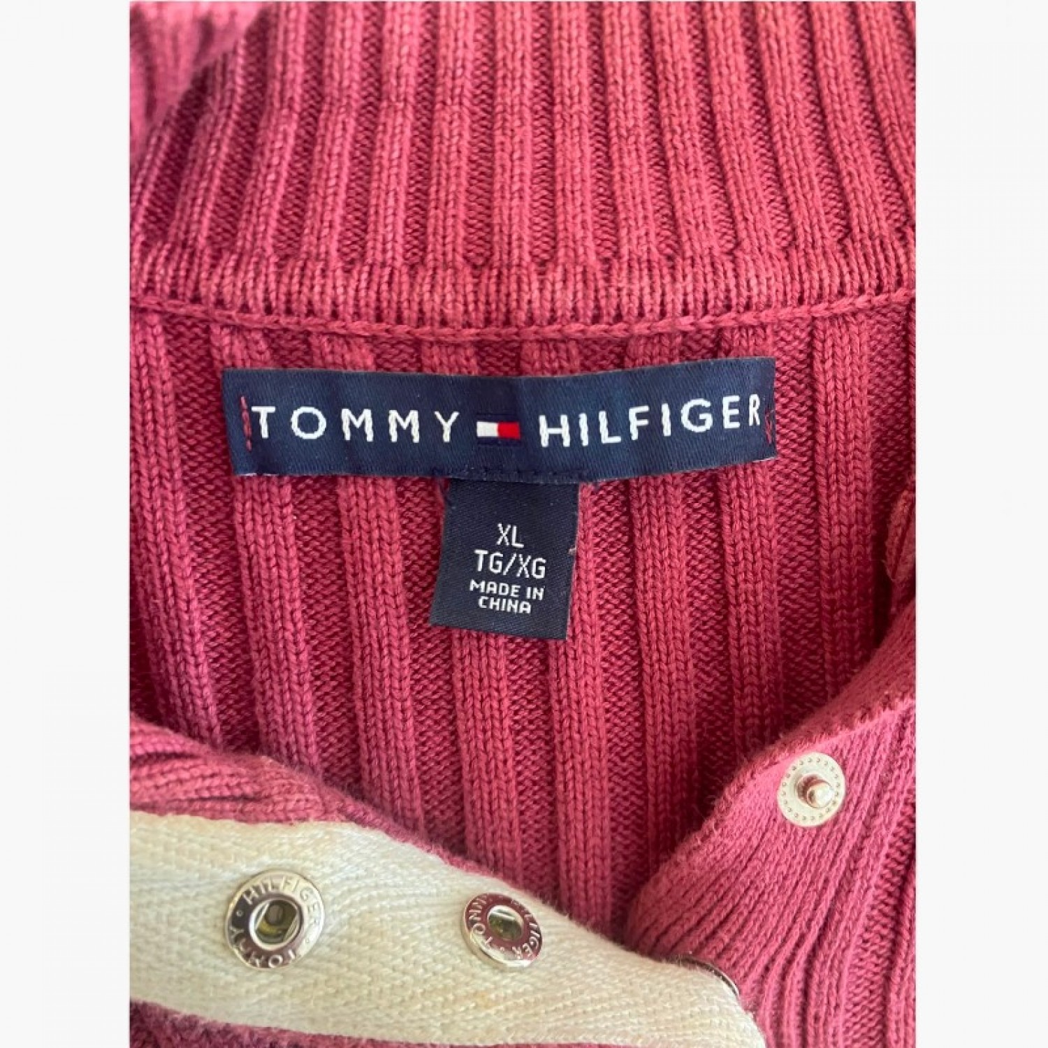 Tommy Hilfiger Ribbed Turtleneck Sweater — XL / Pre-Owned
