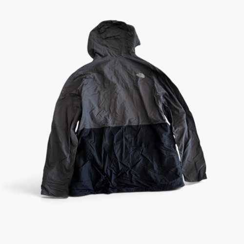 The North Face Ανδρικό Hooded Shell Jacket Μαύρο/Γκρι | L / Pre-Owned