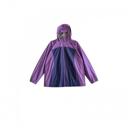 The North Face Γυναικείο Hooded Rain Jacket Μωβ/Μπλε | XL / Pre-Owned