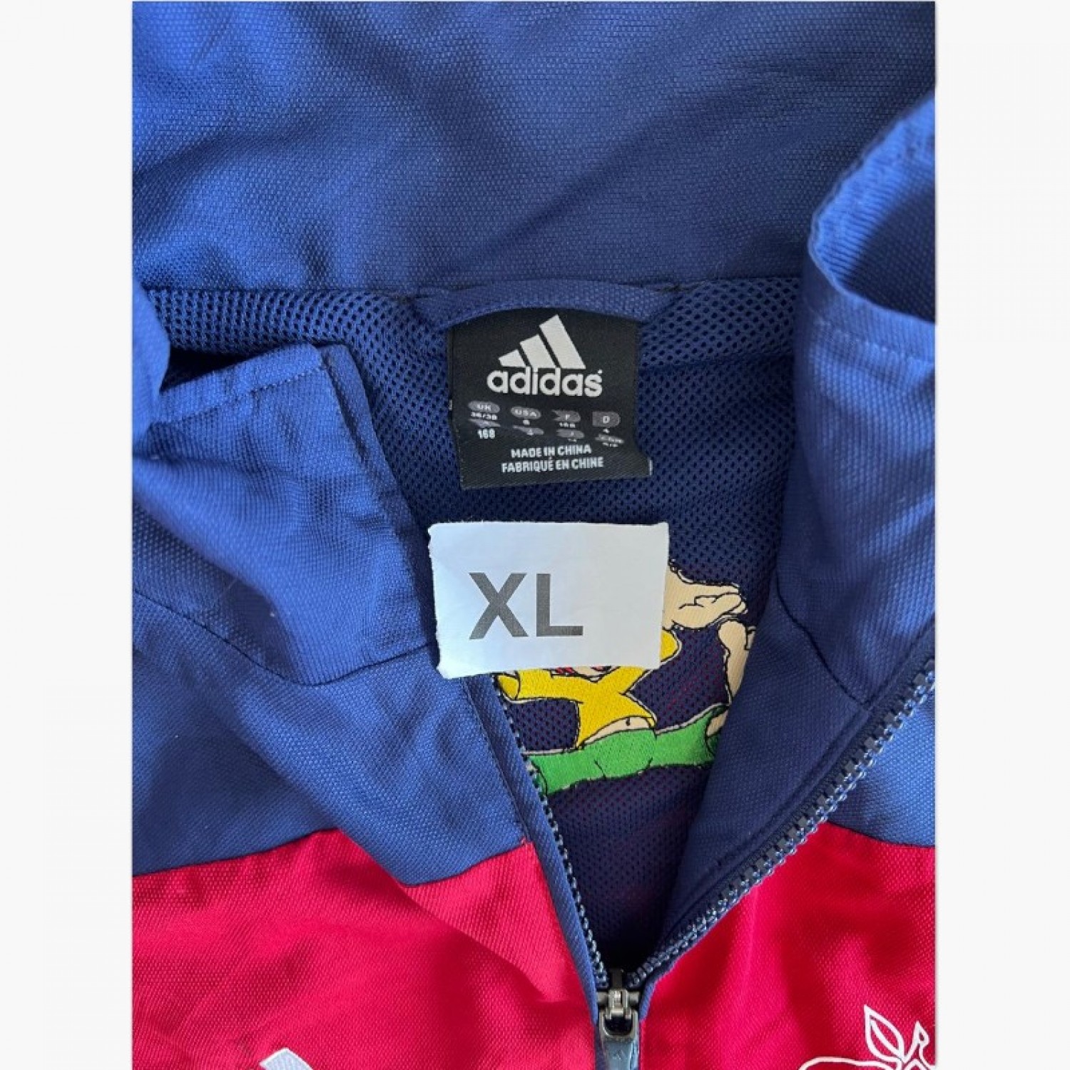 Adidas Team Αντιανεμικό Κόκκινο/Μπλε με Λογότυπα TSG Leihgestern – XL/168 cm / Pre-Owned