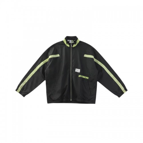 Nike International Vintage Windbreaker Jacket Μαύρο / Neon Πράσινο – XL / Pre-Owned