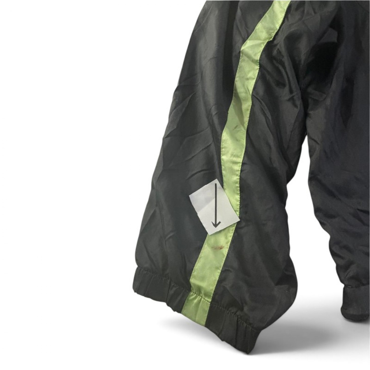 Nike International Vintage Windbreaker Jacket Μαύρο / Neon Πράσινο – XL / Pre-Owned