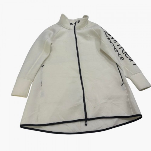 Calvin Klein Performance Long Zip Jacket Εκρού / Λευκό – Μαύρες Λεπτομέρειες / Pre-Owned