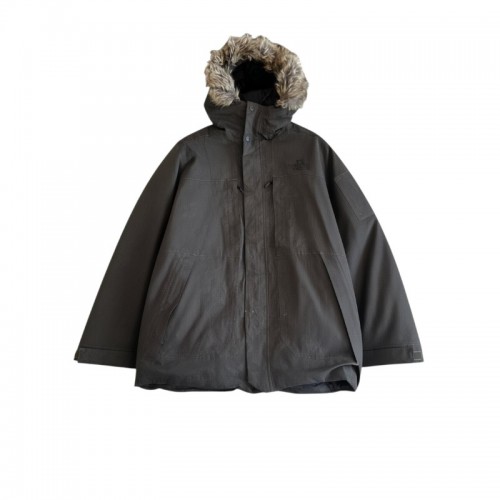 The North Face Hooded Parka με Faux Fur Μαύρο/Ανθρακί / Pre-Owned